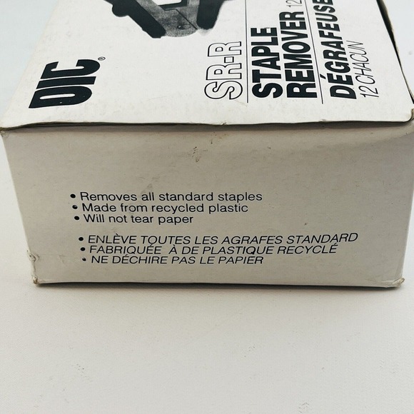 OIC SR-R Staple Remover 12‎ Pack Black Plastic Removes Standard Staples - Picture 5 of 7